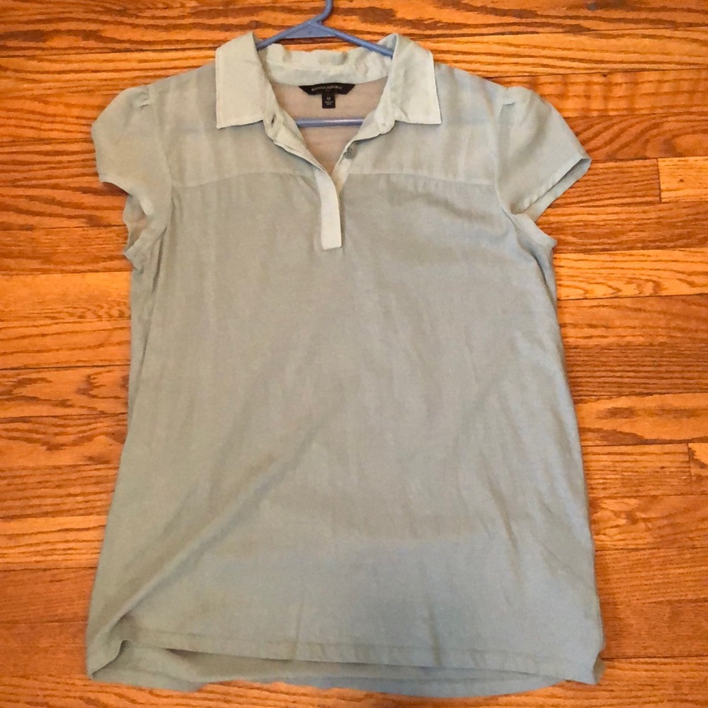 Banana Republic mixed media top